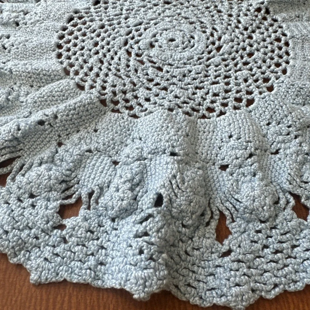 Vintage Handmade Crocheted Doily 15